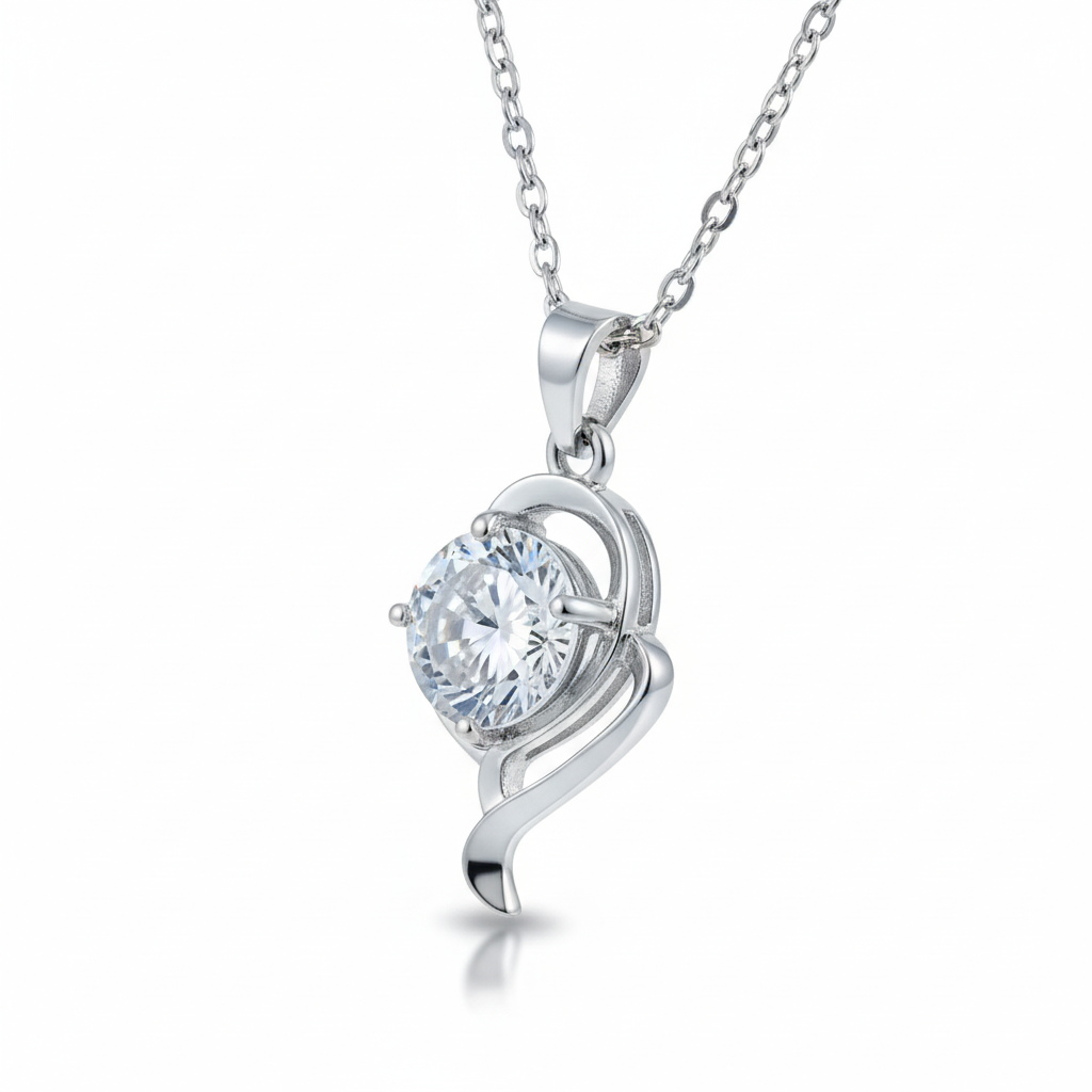 Grace Crystal Swirl Pendant