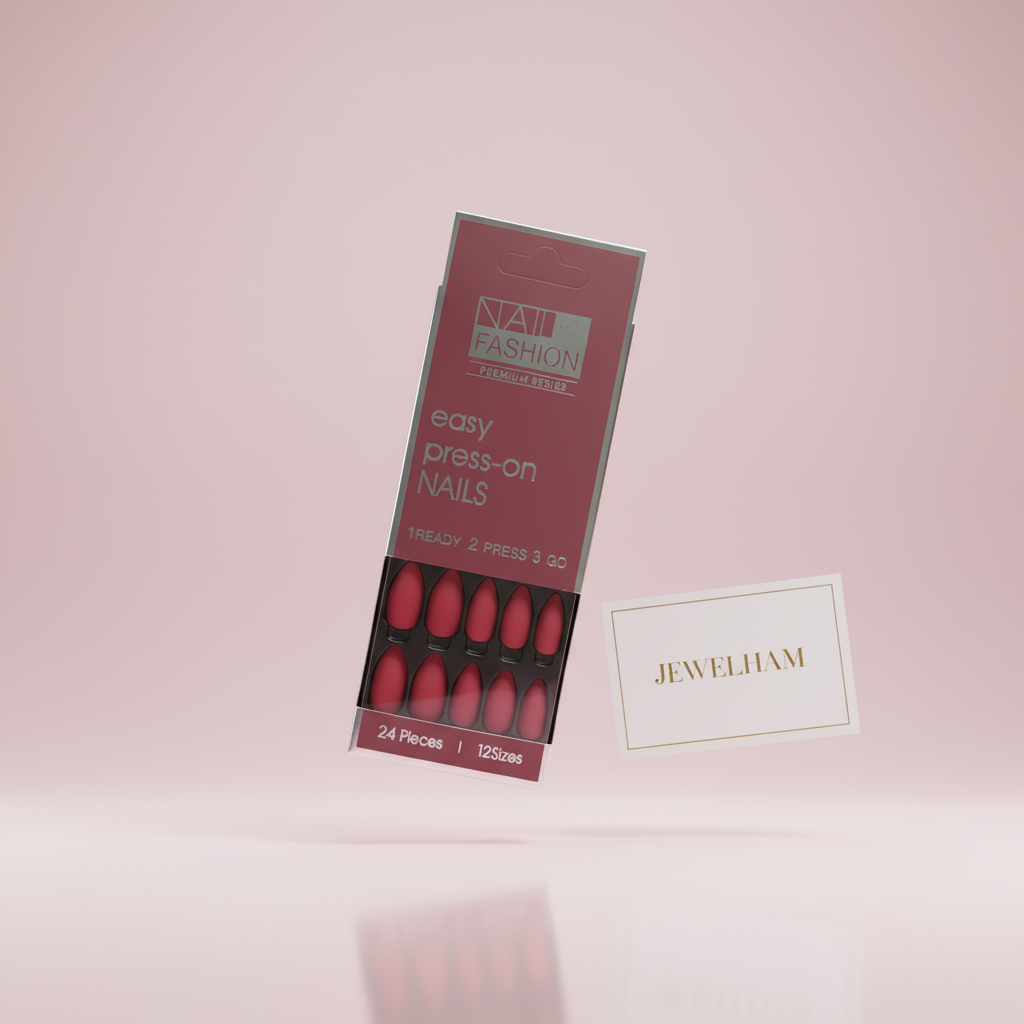 Matte Ruby Press-On Nails
