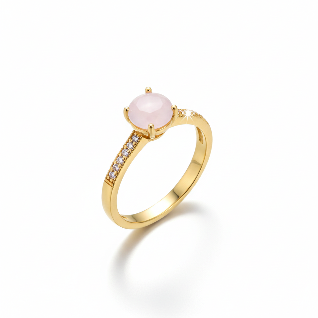 Blush Sapphire Ring - Gold