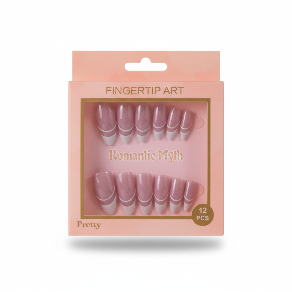 Soft Nude Pink Press-On Nails