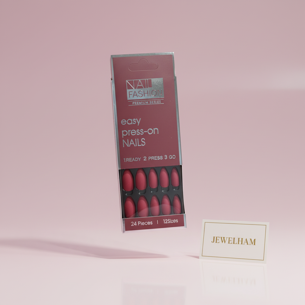 Matte Ruby Press-On Nails