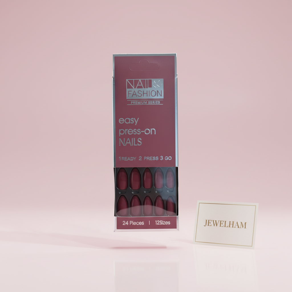 Matte Burgundy Press-On Nails