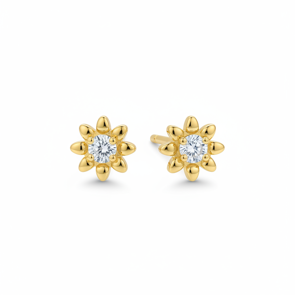 Blossom Crystal Stud