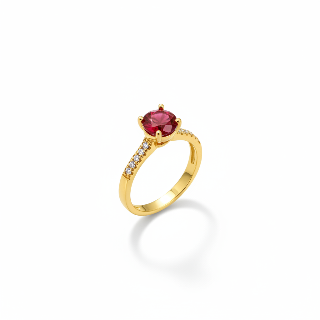 Ruby Sapphire Ring - Gold