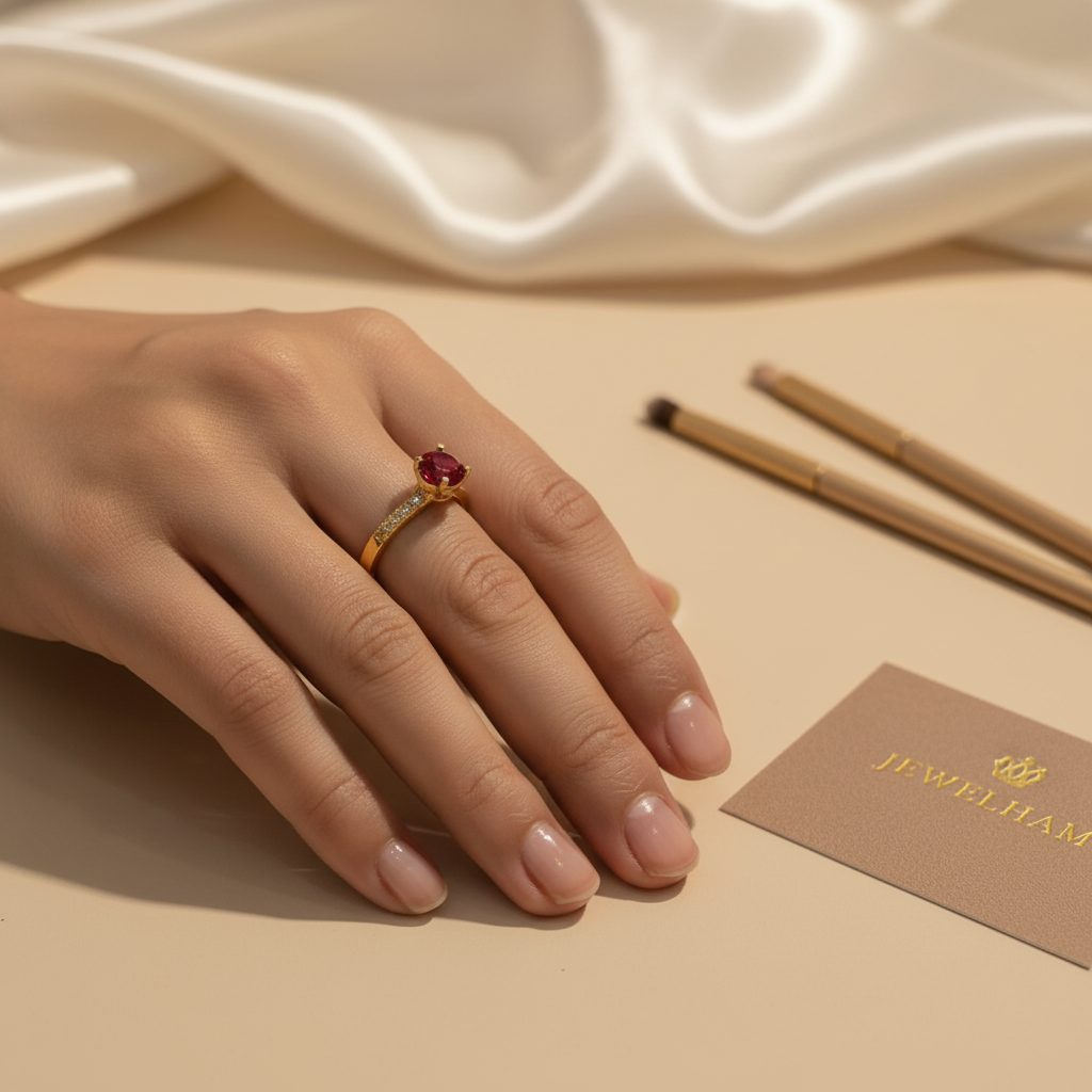 Ruby Sapphire Ring - Gold