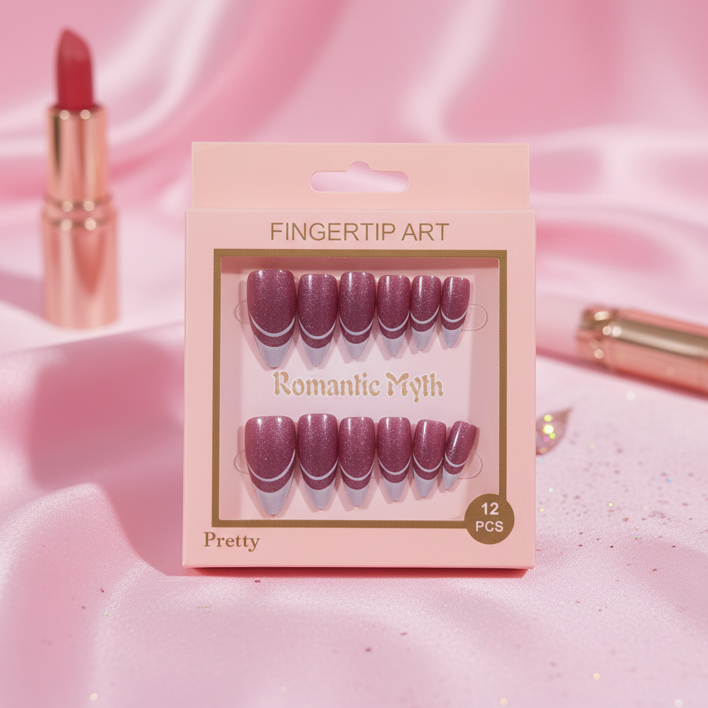 Rose Pink Press-On Nails
