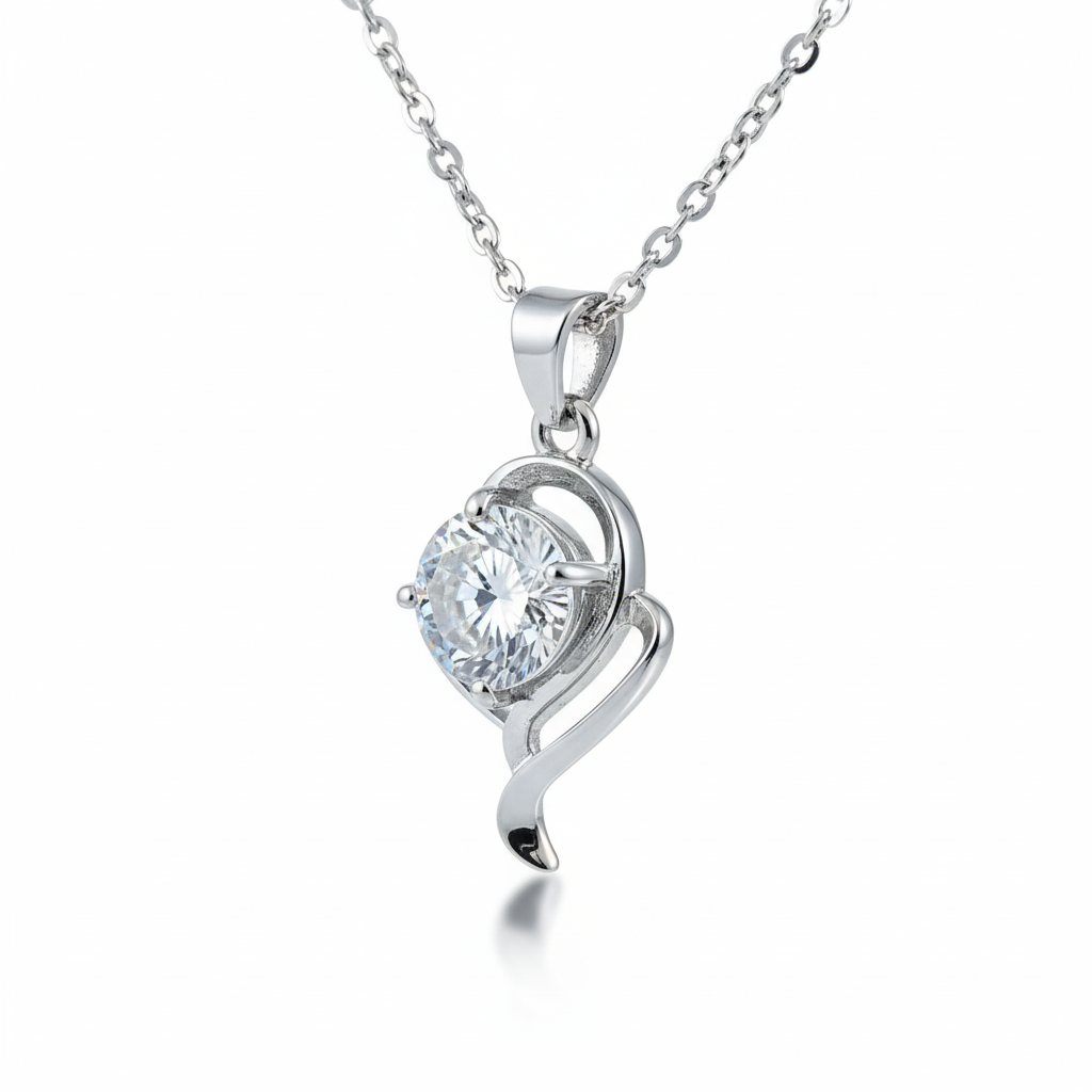Grace Crystal Swirl Pendant