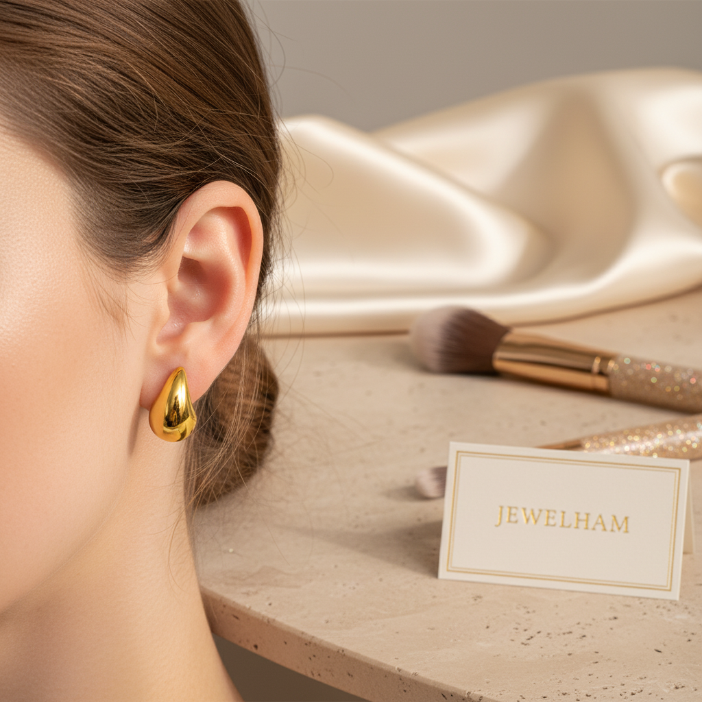 Mini Teardrop Stud Earrings