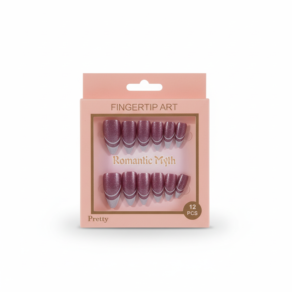 Rose Pink Press-On Nails