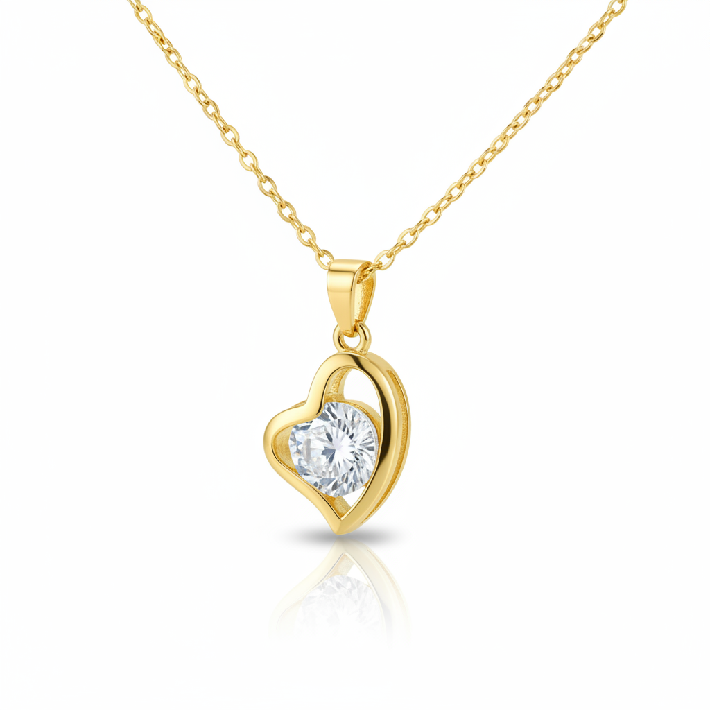 LuxeHeart Crystal Pendant