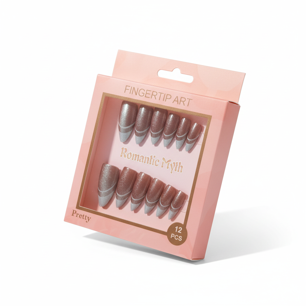 Metallic Brown Press-On Nails