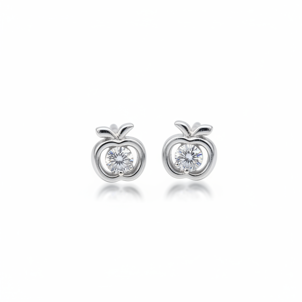 Crystal Apple Studs