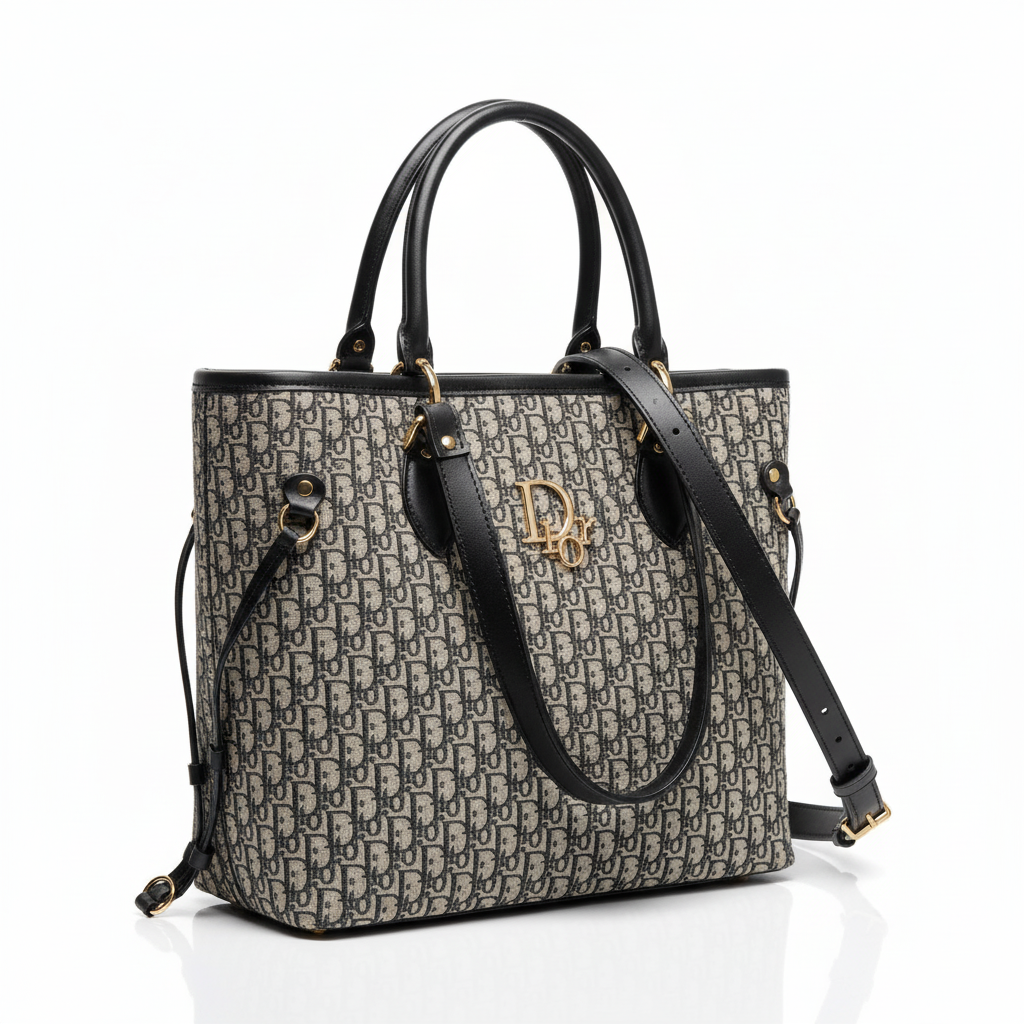 Paris Signature Tote - Black