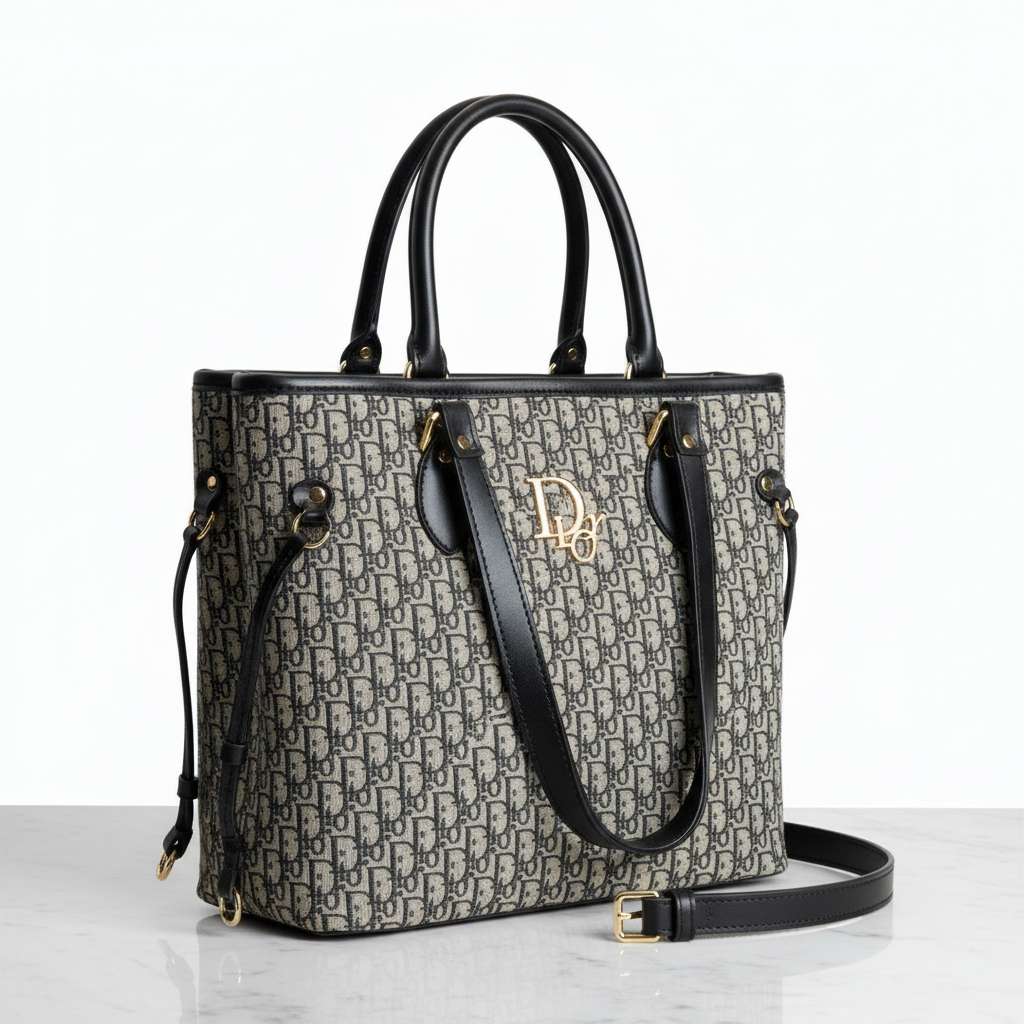 Paris Signature Tote - Black